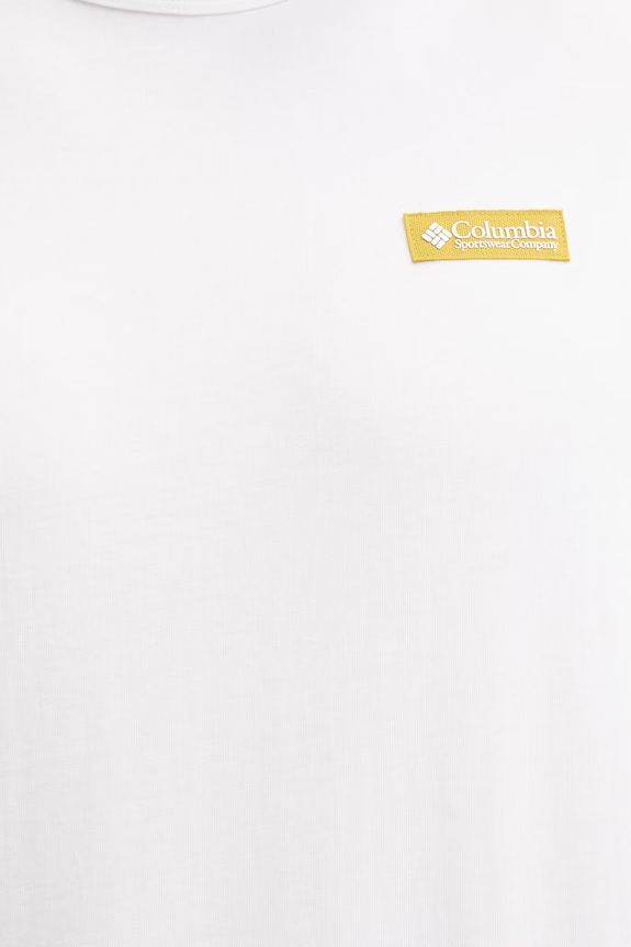 Βαμβακερό μπλουζάκι Columbia CSC 2155061 λευκό