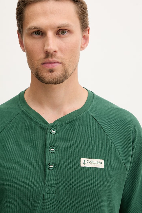 Columbia tricou pentru bărbați, cu amestec de bumbac Acker Rock verde 2157061