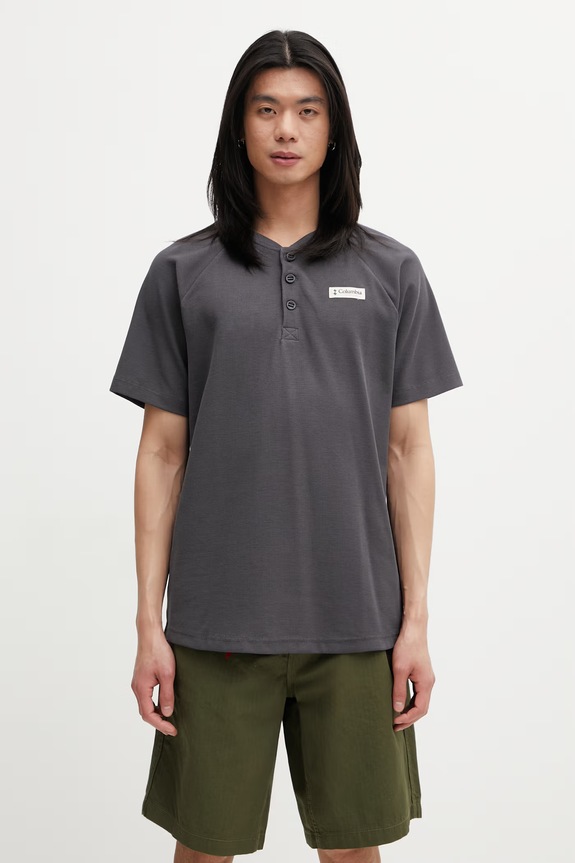 Columbia Acker Rock T-shirt with Cotton for Men gray 2157061