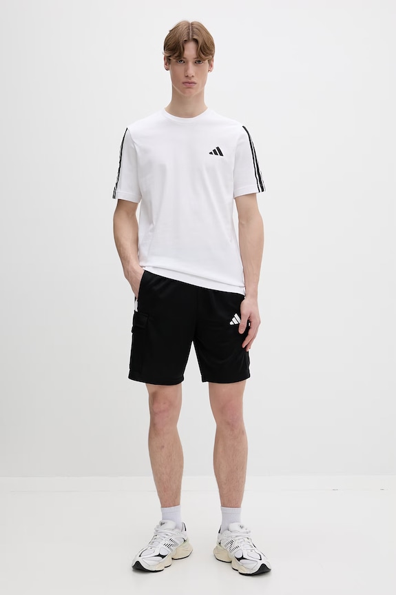 Bavlněné tričko adidas JV6784 bílá SS26