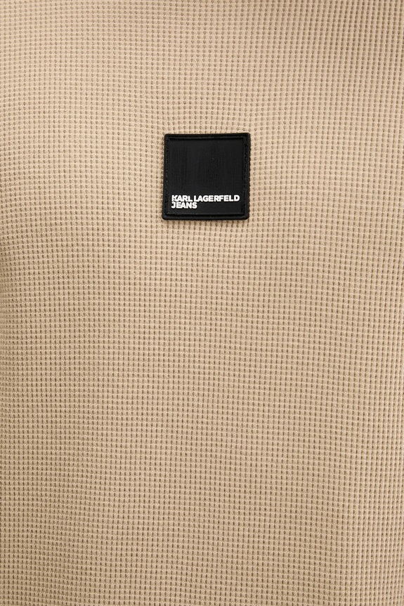 Bavlněné tričko Karl Lagerfeld Jeans B1M17082 béžová