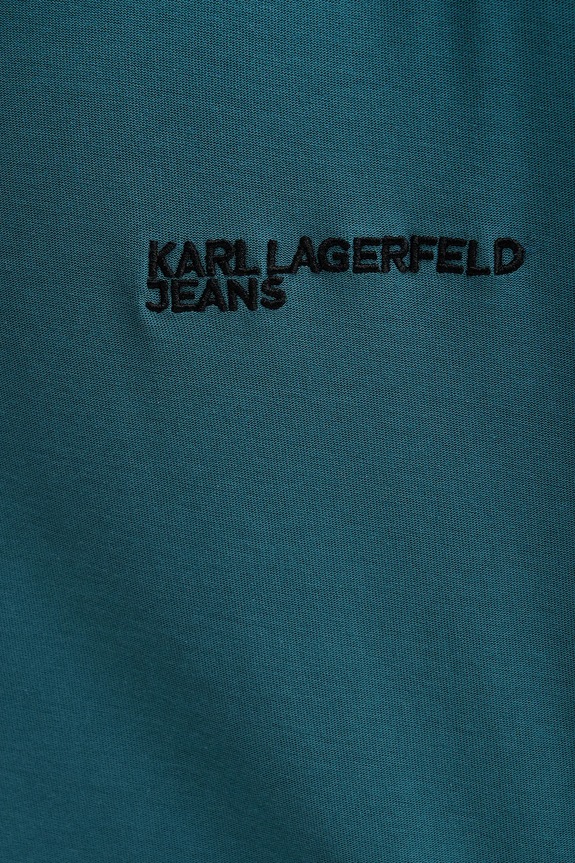 Karl Lagerfeld Jeans t-shirt bawełniany B1M17072 turkusowy