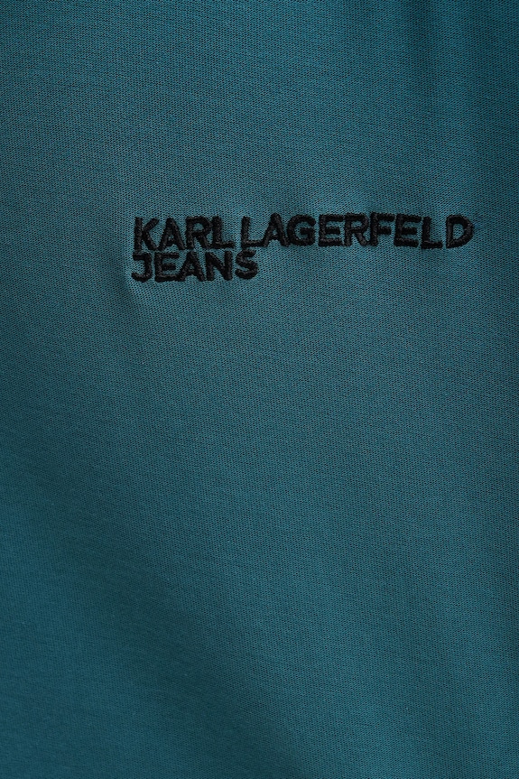 Karl Lagerfeld Jeans t-shirt bawełniany B1M17072 turkusowy