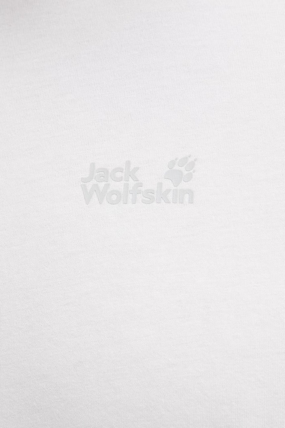 Jack Wolfskin t-shirt ανδρικό βαμβακερό Essential A65917 λευκό