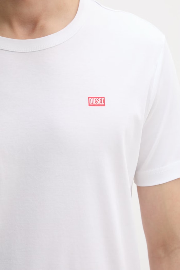 Diesel t-shirt da uomo in cotone T-MIEGOR-K77 A14819.0PJBG bianco