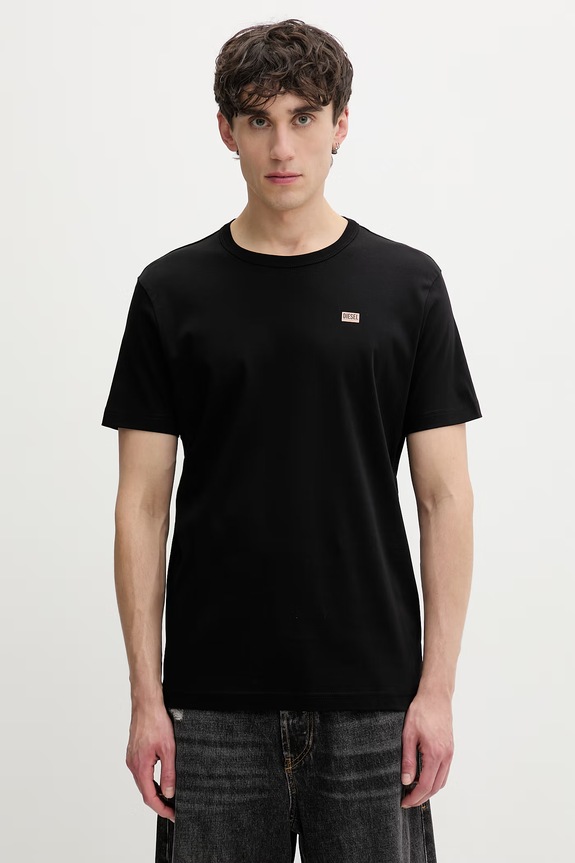 Diesel T-shirt da uomo in cotone T-MIEGOR-K77 nero A14819.0PJBG