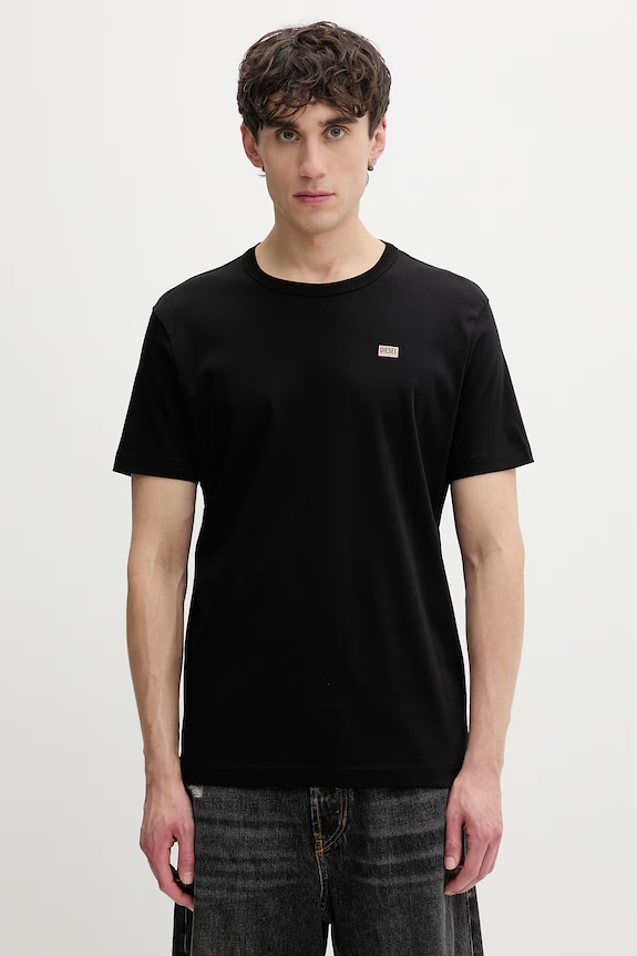 Diesel T-shirt da uomo in cotone T-MIEGOR-K77 nero A14819.0PJBG