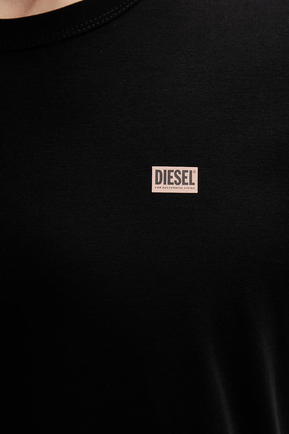 Diesel T-shirt da uomo in cotone T-MIEGOR-K77 A14819.0PJBG nero