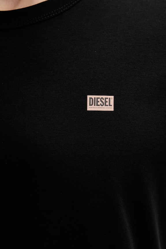 Diesel T-shirt da uomo in cotone T-MIEGOR-K77 A14819.0PJBG nero