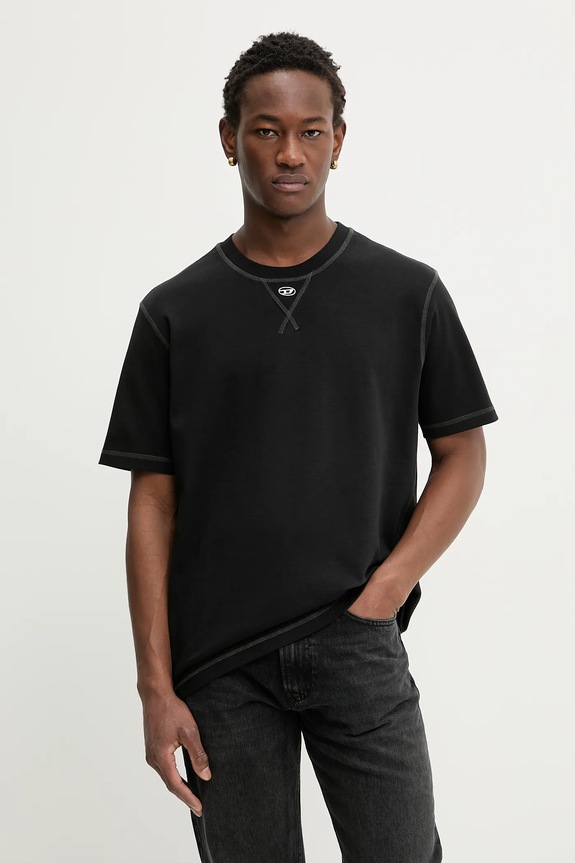 Diesel tricou T-MADJUST-TR uni negru A19963.0AIJU