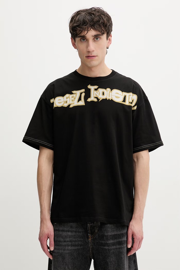 Diesel T-shirt da uomo in cotone T-BOXT-V3 nero A19983.0QIAM