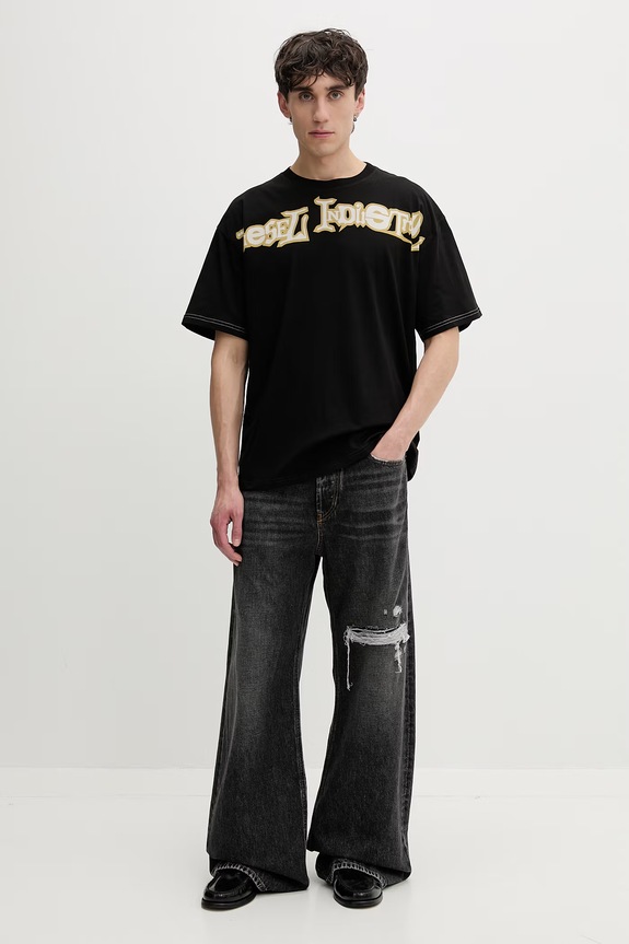 Diesel T-shirt da uomo in cotone T-BOXT-V3 A19983.0QIAM nero SS26
