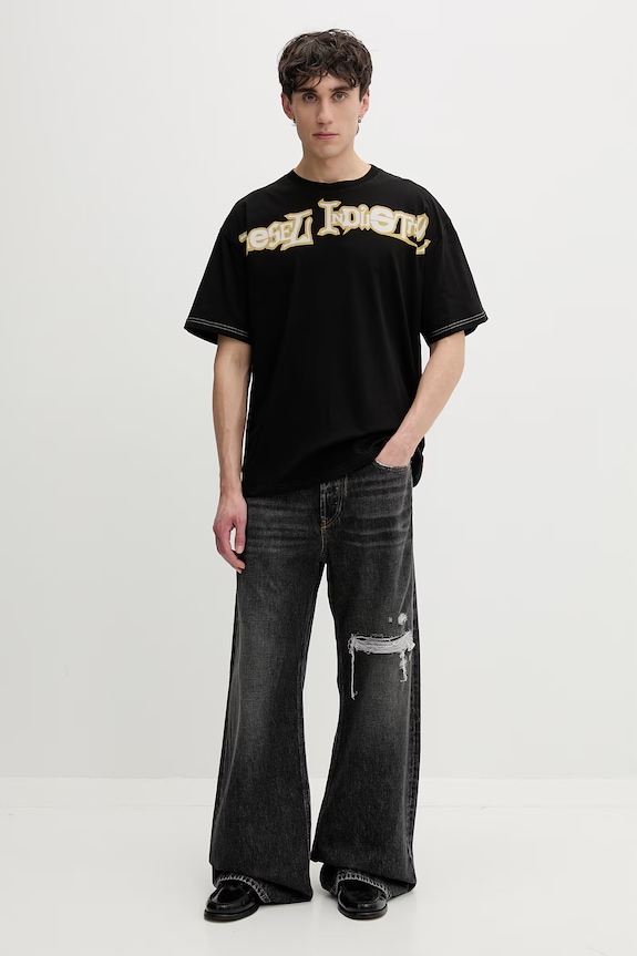 Diesel T-shirt da uomo in cotone T-BOXT-V3 A19983.0QIAM nero SS26