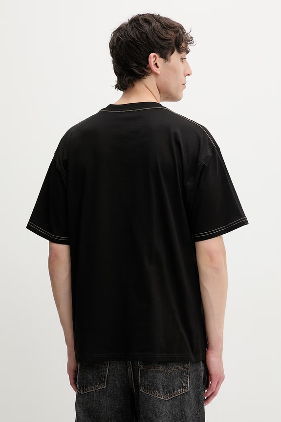 Abbigliamento Diesel T-shirt da uomo in cotone T-BOXT-V3 A19983.0QIAM nero
