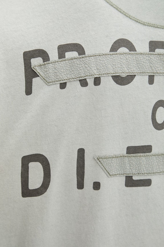 Diesel tričko pánske bavlnené T-LOOK A20226.0QMBT zelená