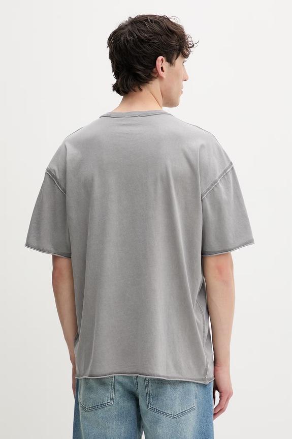 Abbigliamento Diesel t-shirt da uomo T-RAWBOXT A21041.0KMAH grigio