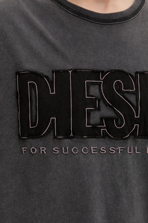 Diesel t-shirt da uomo T-RAWBOXT grigio A21041.0KMAH