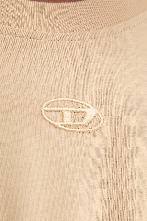Diesel t-shirt bawełniany T-LUCIEN-IHBI A21562.0PLAT beżowy