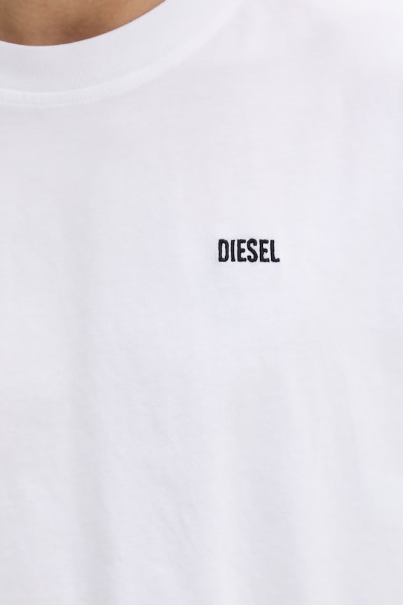 Diesel tričko pánske bavlnené T-BOGGY-V3 biela A22482.0PLAT