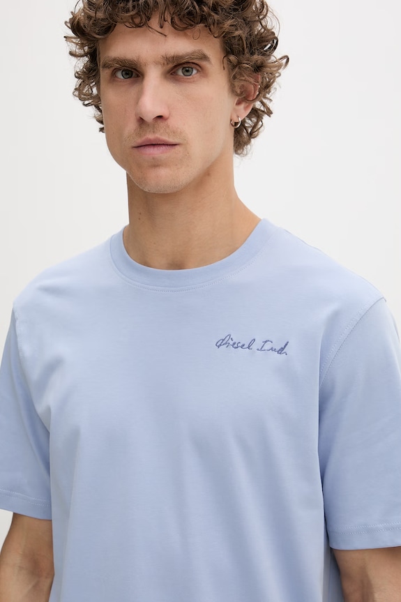 Diesel tricou pentru bărbați, din bumbac T-ADJUST-V11 albastru A22495.0AIJU