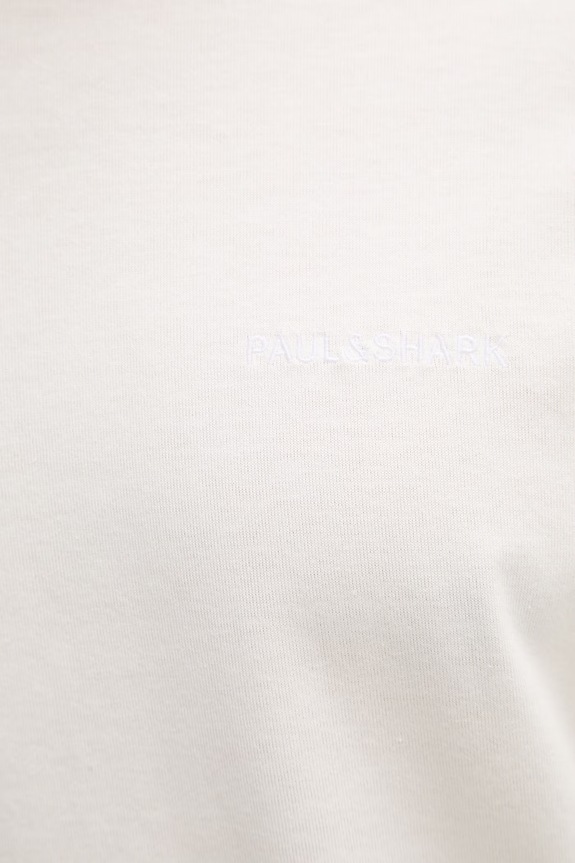 Βαμβακερό μπλουζάκι Paul&Shark 26411014 μπεζ