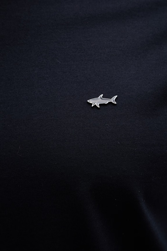 Βαμβακερό μπλουζάκι Paul&Shark 26411016 σκούρο μπλε