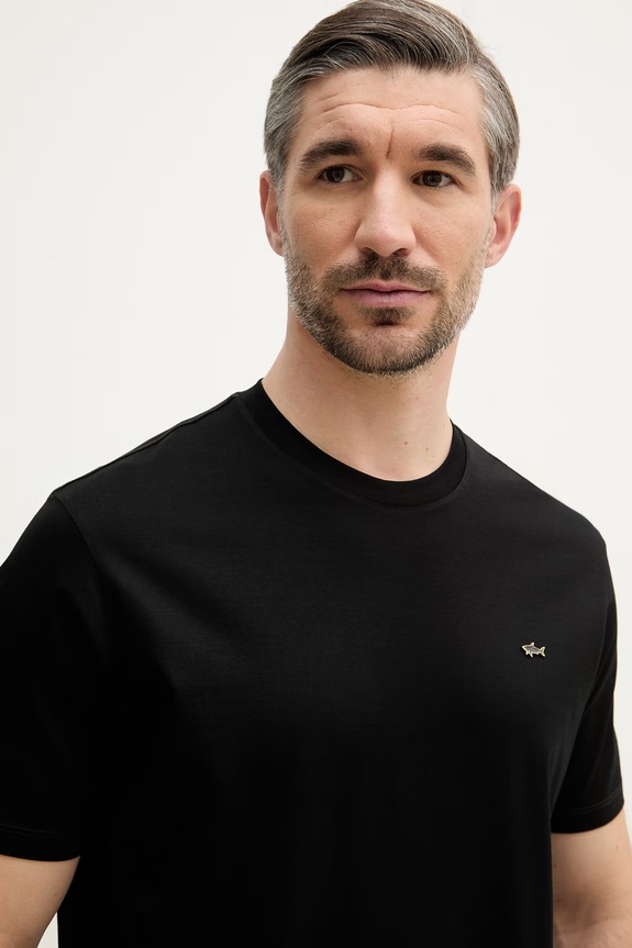 Paul&Shark t-shirt in cotone nero 26411016