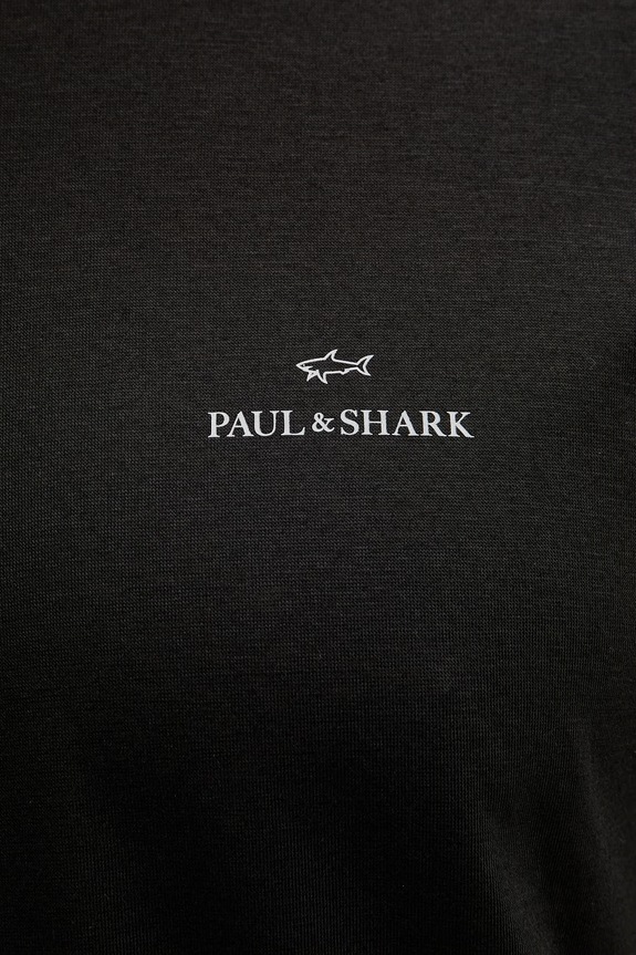 Paul&Shark tričko pánske s lyocellom 26411041 čierna