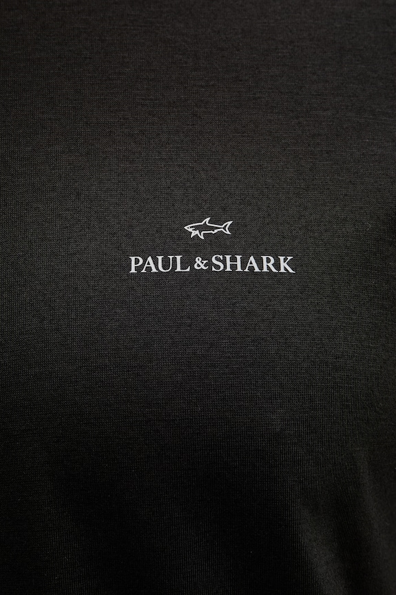 Paul&Shark tričko pánske s lyocellom 26411041 čierna