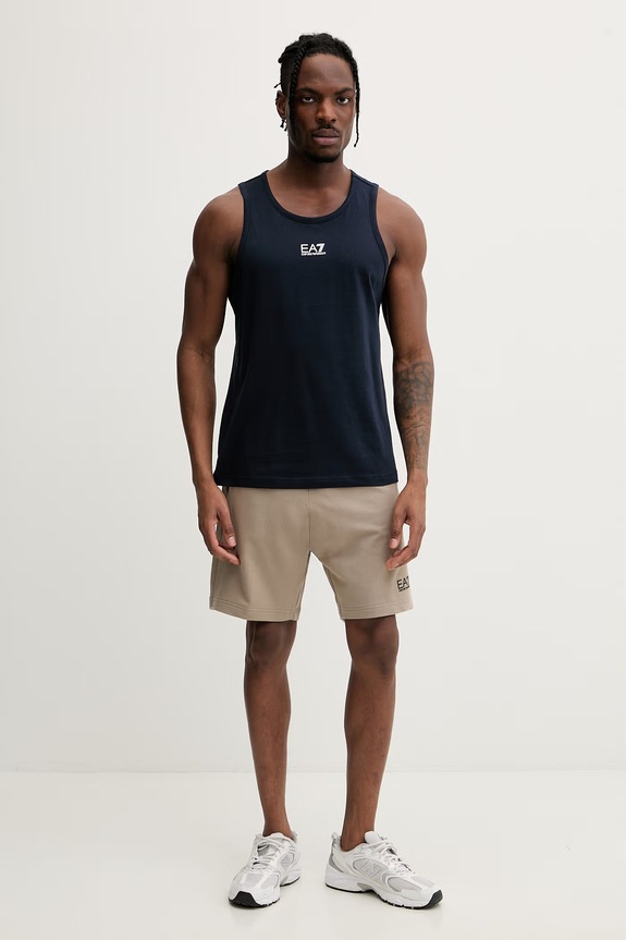 EA7 Emporio Armani maiou pentru bărbați, din bumbac AF10375.7M000295 bleumarin SS26