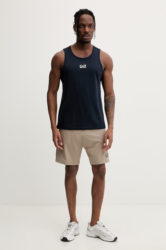 EA7 Emporio Armani maiou pentru bărbați, din bumbac AF10375.7M000295 bleumarin SS26