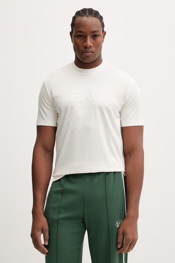 EA7 Emporio Armani tricou imprimeu bej AF13862.7M001358