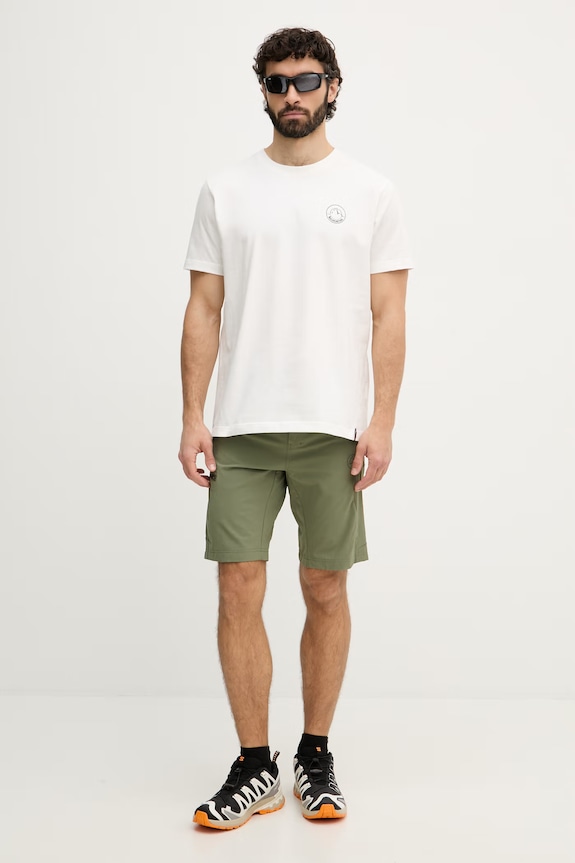 La Sportiva Tricou sport bărbătesc din bumbac Circle Logo ZACT244 bej SS26