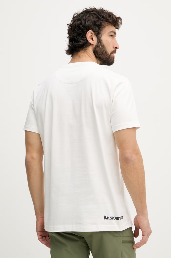Îmbrăcăminte La Sportiva Tricou sport bărbătesc din bumbac Circle Logo ZACT244 bej