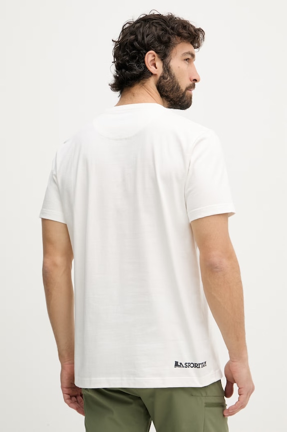 Îmbrăcăminte La Sportiva Tricou sport bărbătesc din bumbac Circle Logo ZACT244 bej