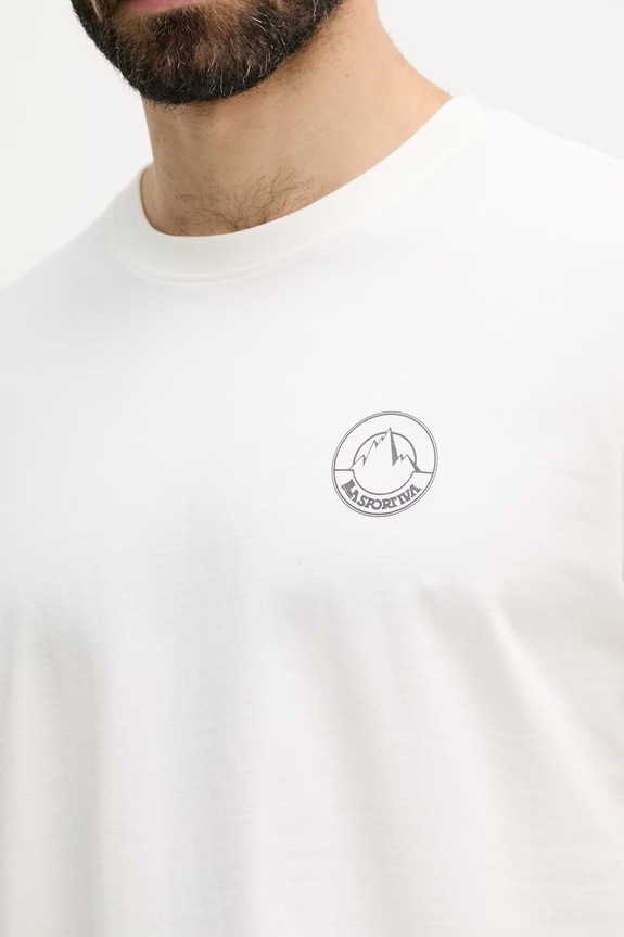 La Sportiva Tricou sport bărbătesc din bumbac Circle Logo ZACT244 bej