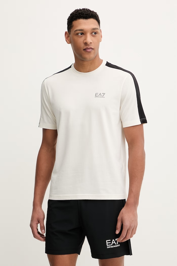 Футболка для тренировок EA7 Emporio Armani regular бежевый AF21787.7M001595