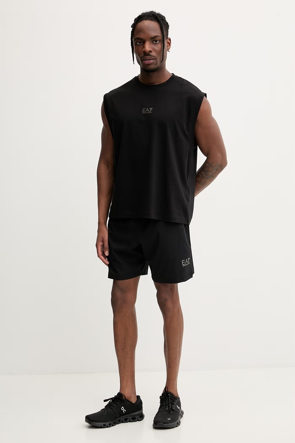 EA7 Emporio Armani top treningowy męski AF21787.7M001622 czarny SS26