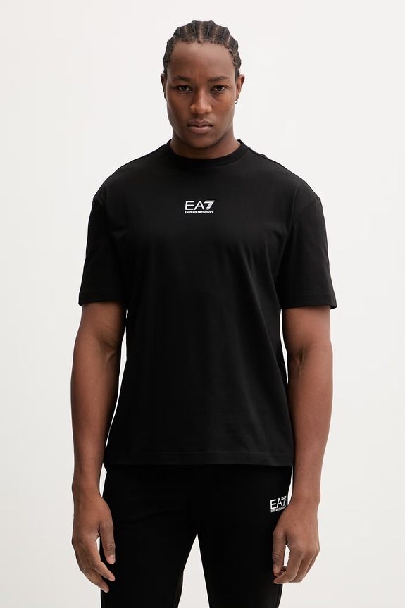 Oblečení Bavlněné tričko EA7 Emporio Armani AF22264.7M001402 černá