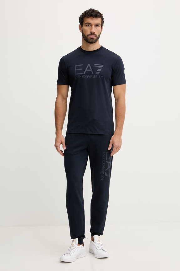 EA7 Emporio Armani tricou din bumbac AF22264.7M001412 bleumarin SS26