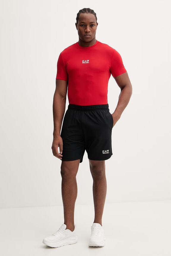 Tréningové tričko EA7 Emporio Armani AF24495.7M000291 červená SS26