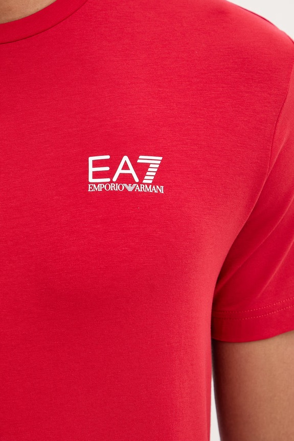 EA7 Emporio Armani t-shirt PJVQZ.8NPT26 czerwony