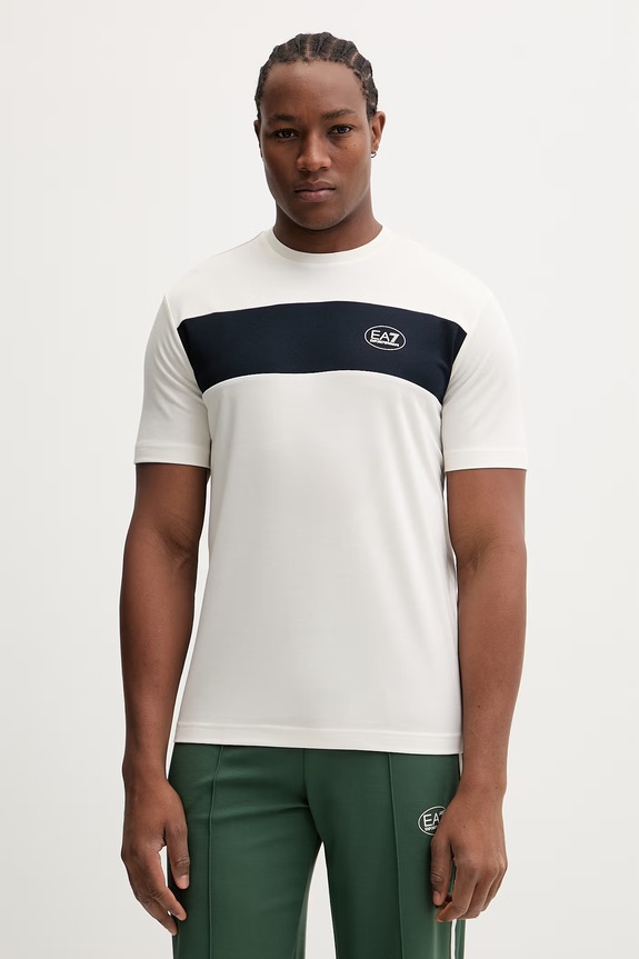 EA7 Emporio Armani t-shirt regular beżowy AF13862.7M001547