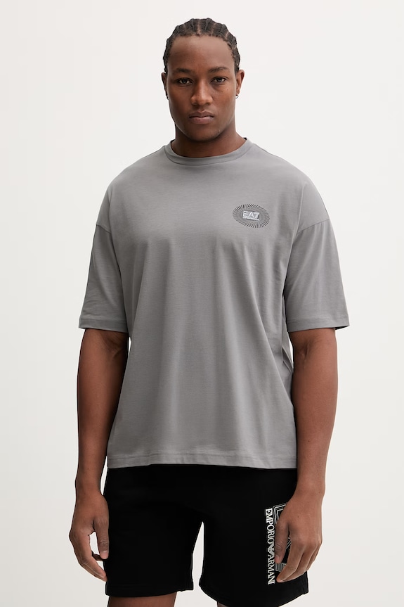Îmbrăcăminte EA7 Emporio Armani tricou din bumbac AF22264.7M001419 gri