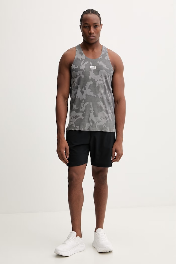 Tréningové tričko EA7 Emporio Armani AF22275.7M001350 sivá SS26