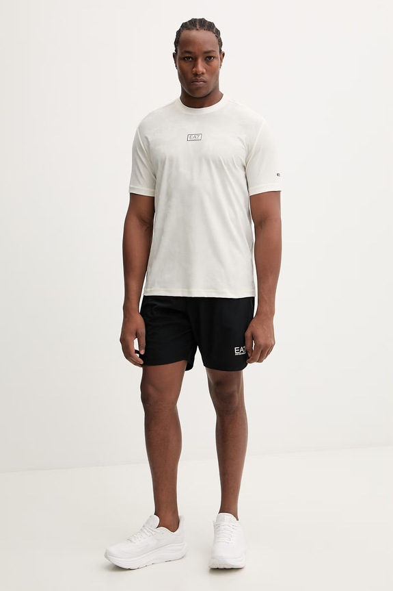 Tréningové tričko EA7 Emporio Armani AF22275.7M001351 béžová SS26
