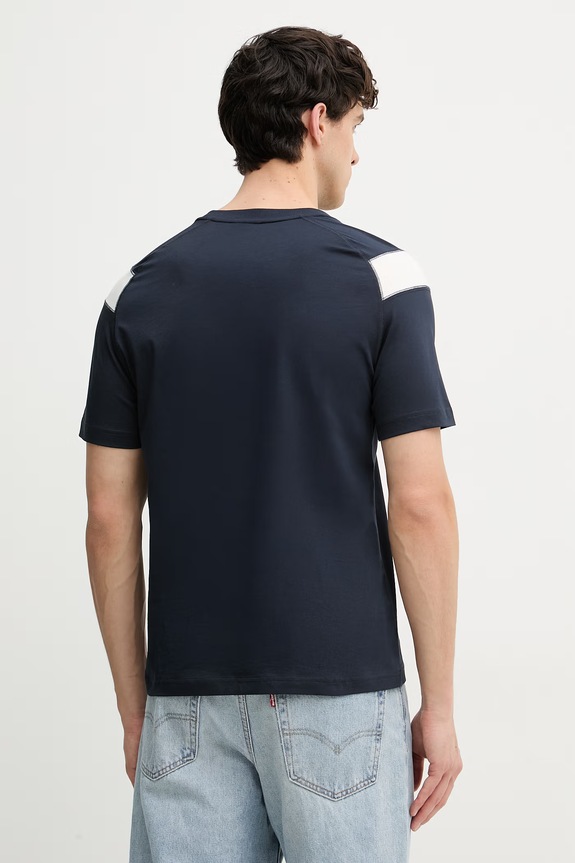 Oblečenie EA7 Emporio Armani tričko pánske bavlnené AF10375.7M001624 tmavomodrá