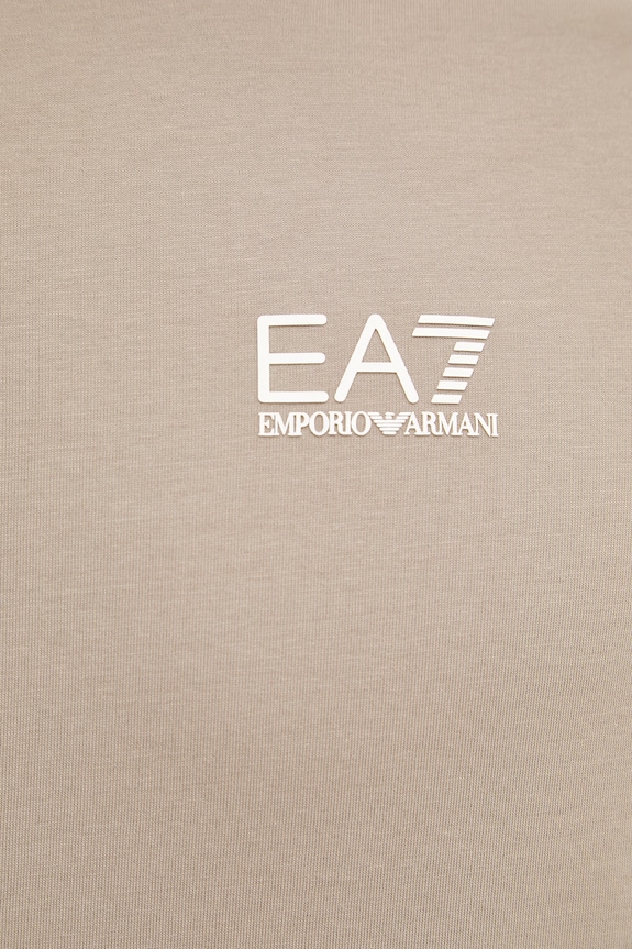 EA7 Emporio Armani tričko pánske bavlnené AF10375.7M001624 hnedá