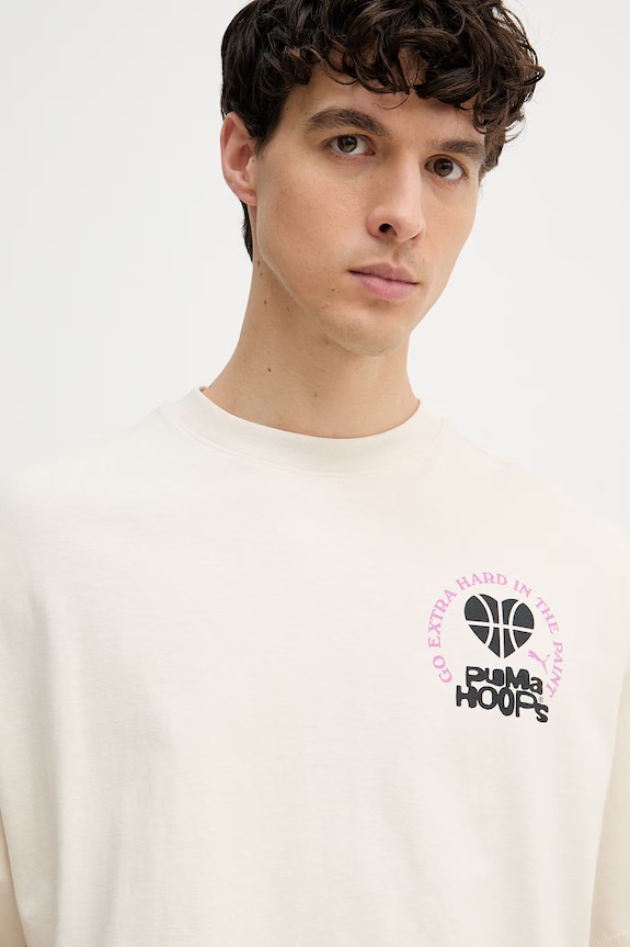 Puma tricou pentru bărbați, din bumbac Tee I bej 634999