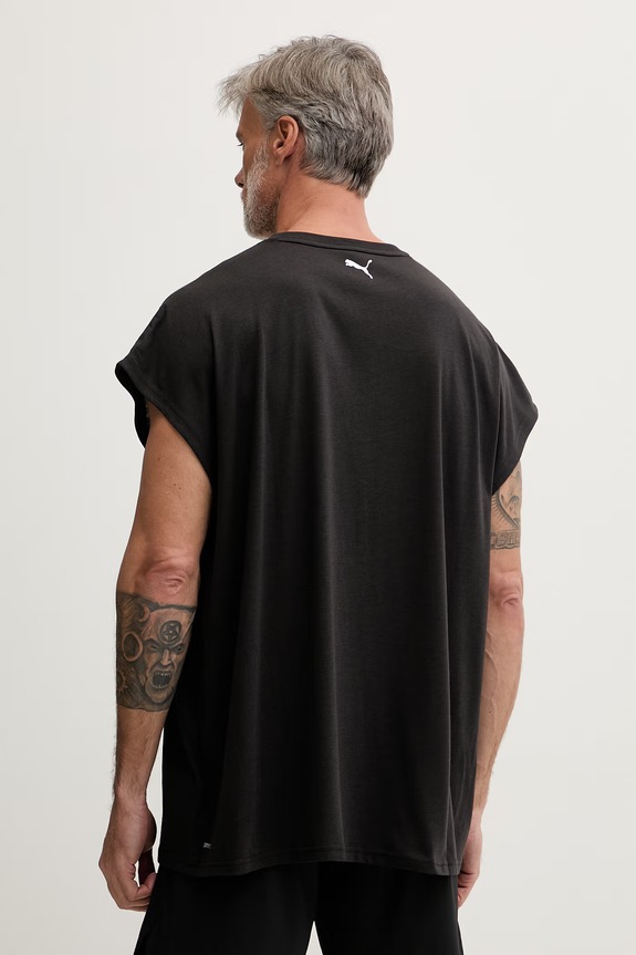 Îmbrăcăminte Puma tricou de antrenament pentru bărbați GRAPHIC CUTOFF 528529 negru